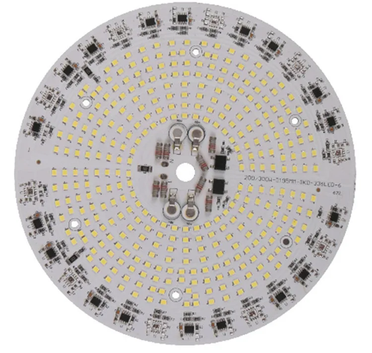 high lumen  AC220V driver on board SMD 2835 SANAN chip 100W driverless linear ic ac dob led module