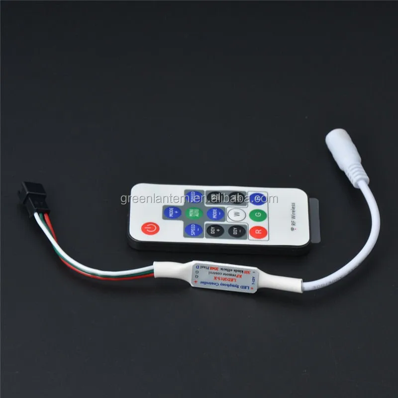 mini 14 keys RF IR remote RGB Wireless led controller for ws2812b ws2811 led strip DC 5V/12v Dream Magic Color