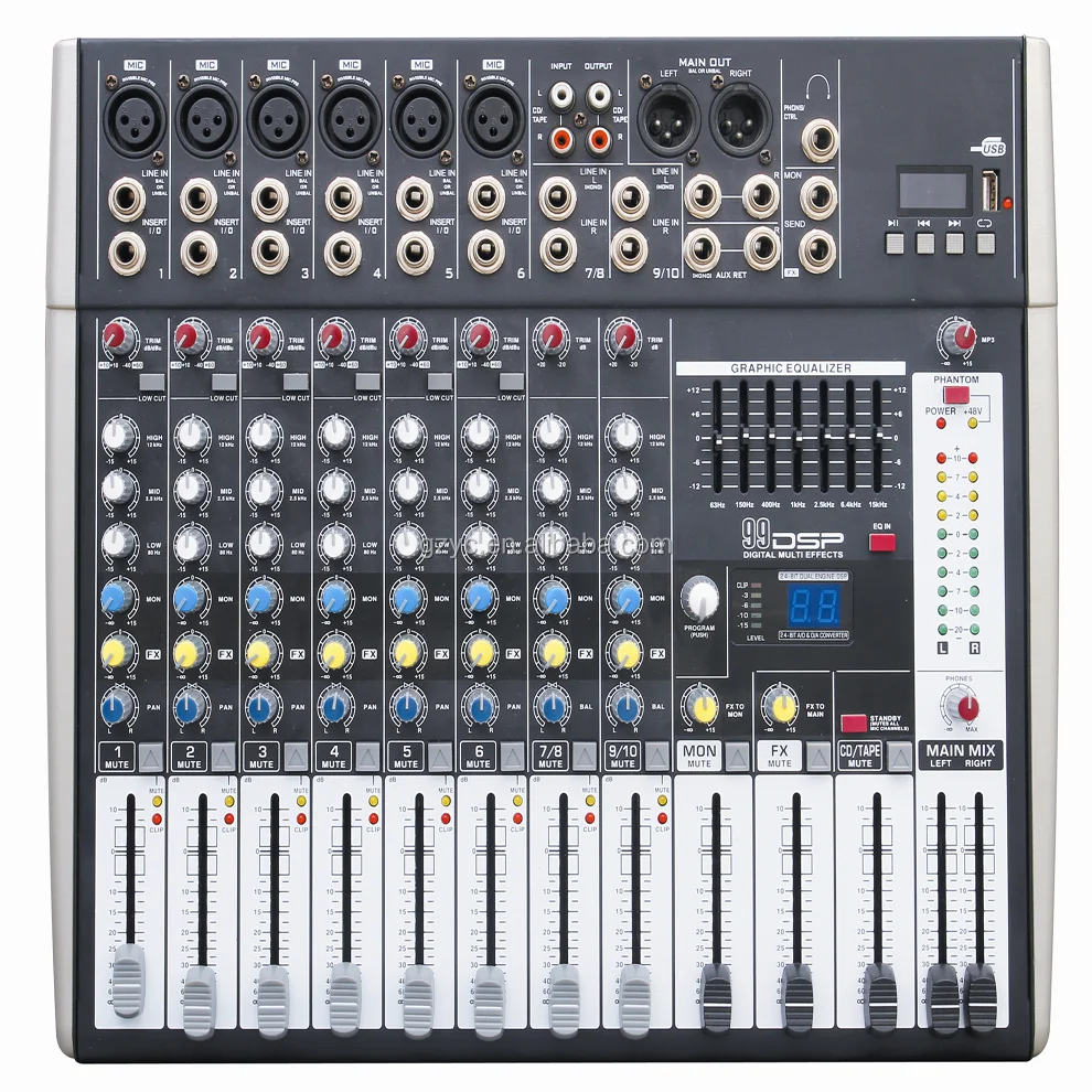 Guangzhou Bnk Professional Power Mixer Audio Console With Cheap Price