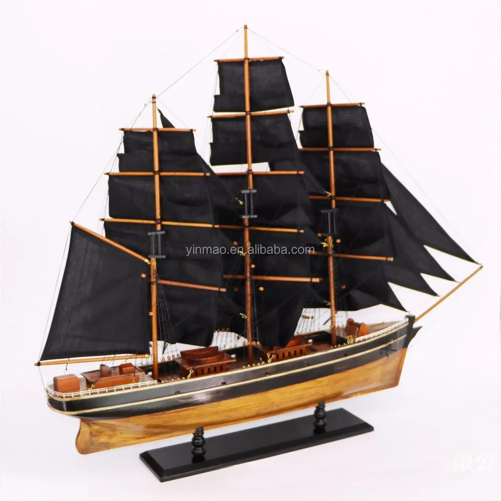 105厘米长度，“cutty Sark” 英国着名快速木制帆船模型，海盗完成,最好