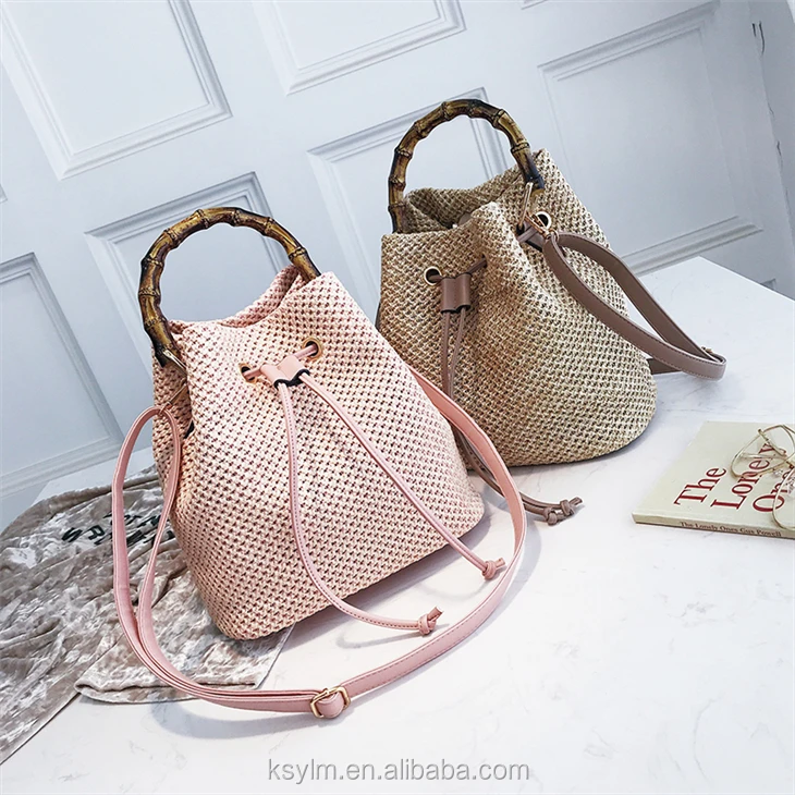 jute bag with bamboo handle