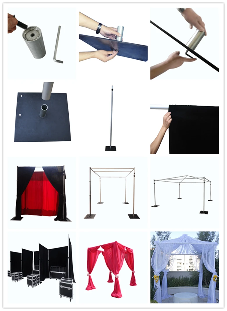 Pipe And Drape Wedding Mandap Stage Event Wedding Aluminum Backdrop