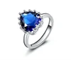Crystal Engagement heart blue Rings and Wedding Rings Specialist Reveal The Most Desired Diamond Rings
