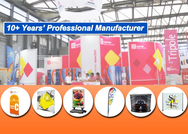 trade show displays pop up banner stands