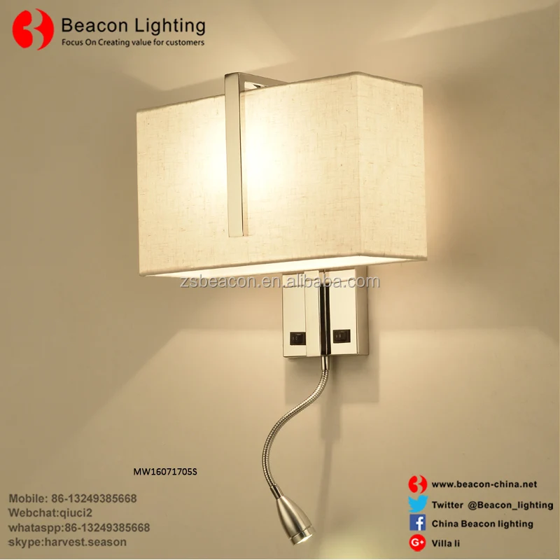 Para Rectángulo De Habitación De Inoxidable De Lectura Usb Lámpara Hotel Pared Pared De Con Lámpara Con Rectángulo Tela Acero De Luces Led Carga Buy Y6g7bfyv
