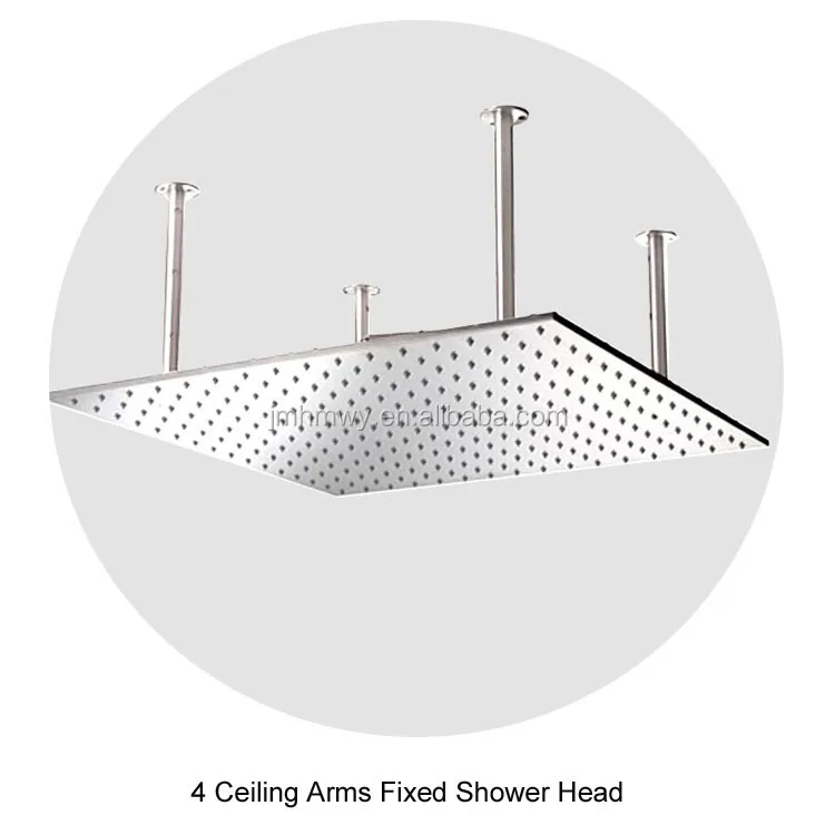 Rainfall Led Rain Shower Head 20 Inch Ceiling Mounted Bathroom Shower