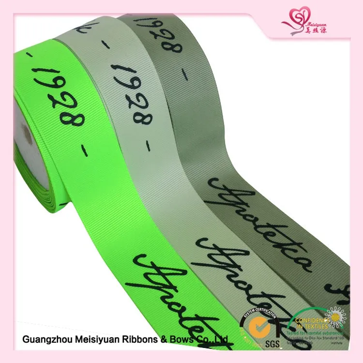 1 Inch Custom Printed Ribbon For Packaging,Custom Printed Grosgrain