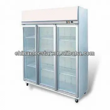 2 door display fridge