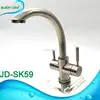Pure water drinking china commercial stainless steel 3 way kitchen faucet