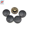 Custom Logo High Quality Metal Matte Black Button Rivet For Jacket Metal Jeans Accessories