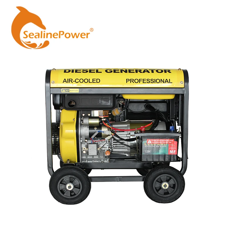 Ac Output 7kw Generator Set With Open Frame Match 192f Diesel Engine Factory Direct Sale Cheap