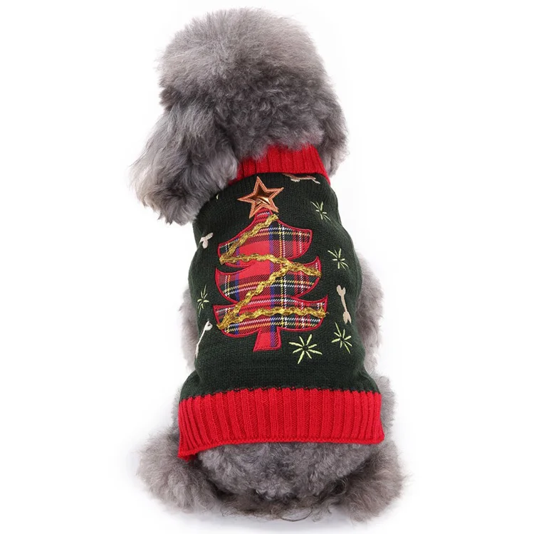 Paleo Pet Christmas Clothes Custom Cat Dog Knit Sweater Clothes Pet Apparel Accessories Dog Winter Jumper Clothing