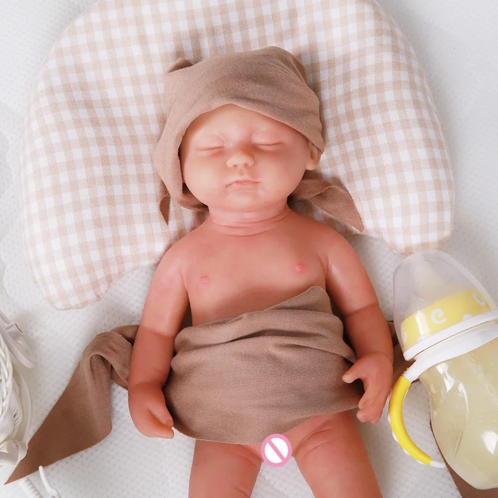 可爱的现实软硅胶再生睡眠婴儿娃娃