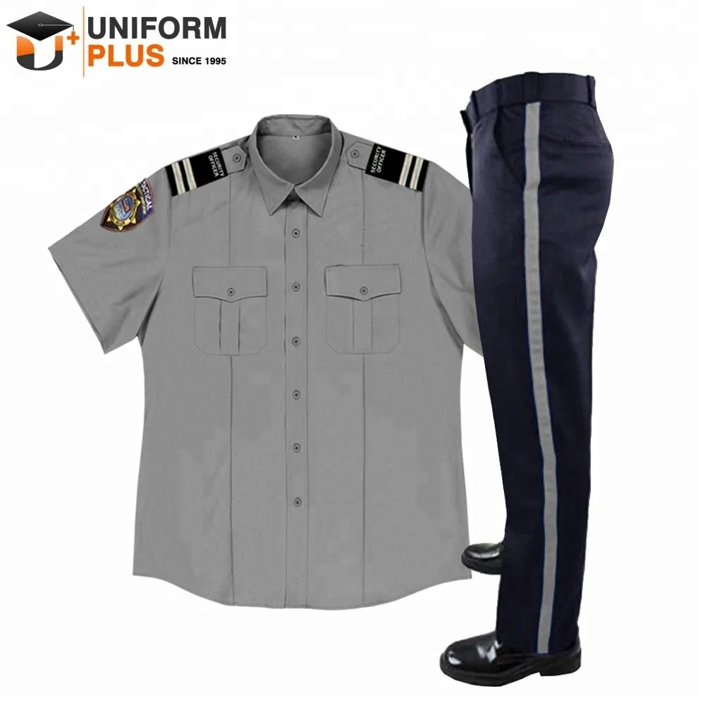 blue security uniform