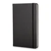 Low MOQ Custom Logo A5 240 Pages Hardcover Classic Black Journal Notebook With Line Pages-5.25*8.25 inches