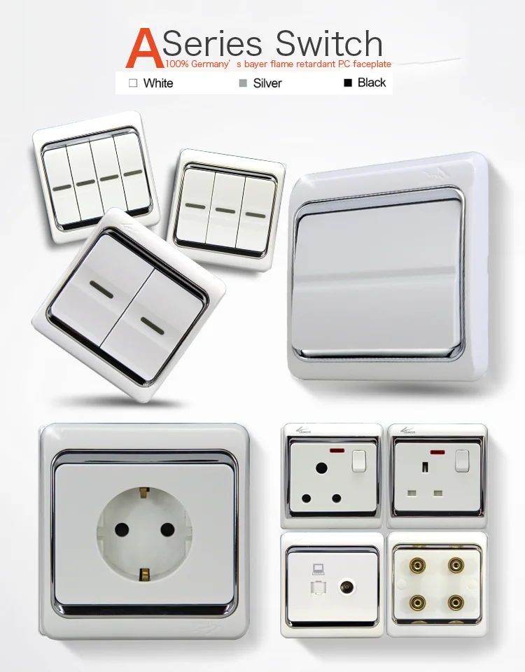 Best trading products European and Classic electrical switch socket fan speed control wall switch