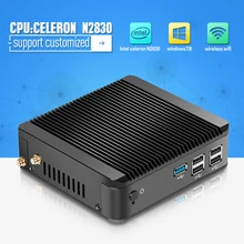 2015 New Fanless PC Mini PC Celeron Mini pc win8.1 X30-N2830 2.16GHz Dual Thread support linux / win 7 / win8 with Vesa Mount