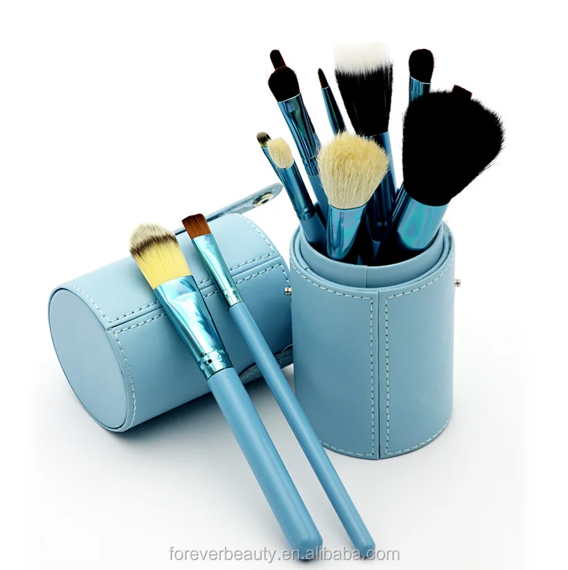 cylinder makeup brush case