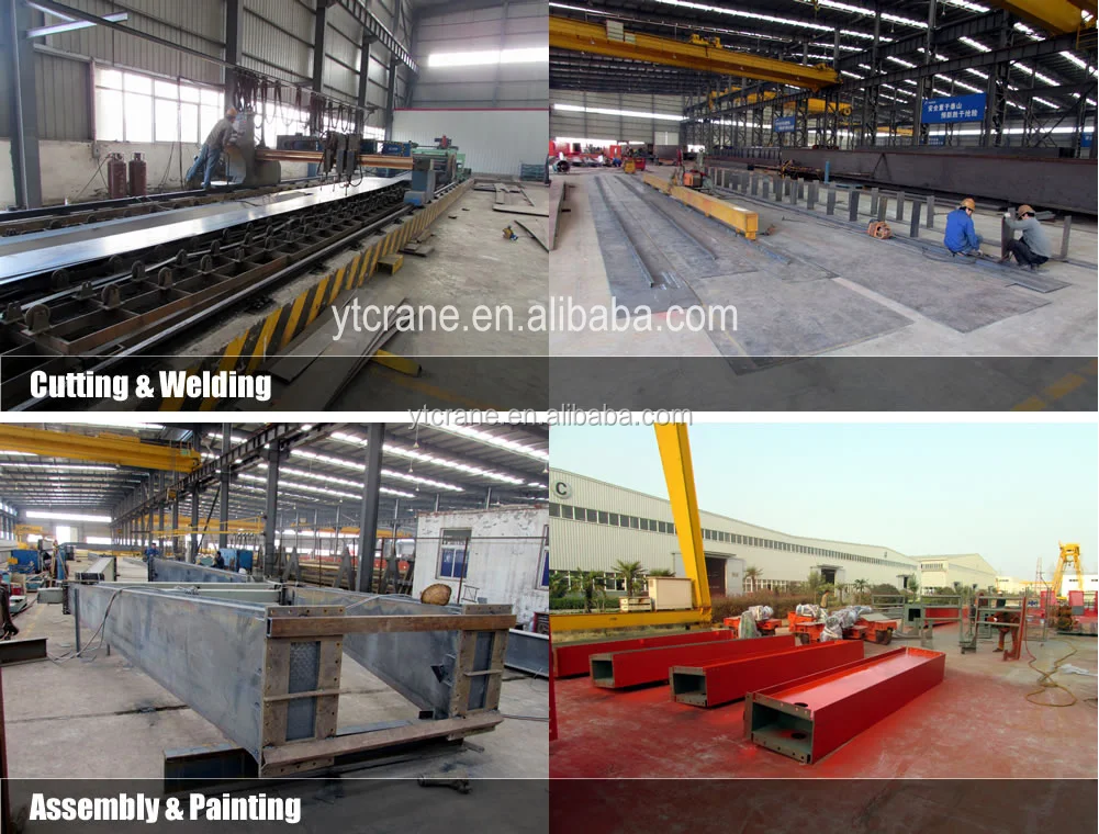 10 ton 5t European single girder overhead cranes for sale