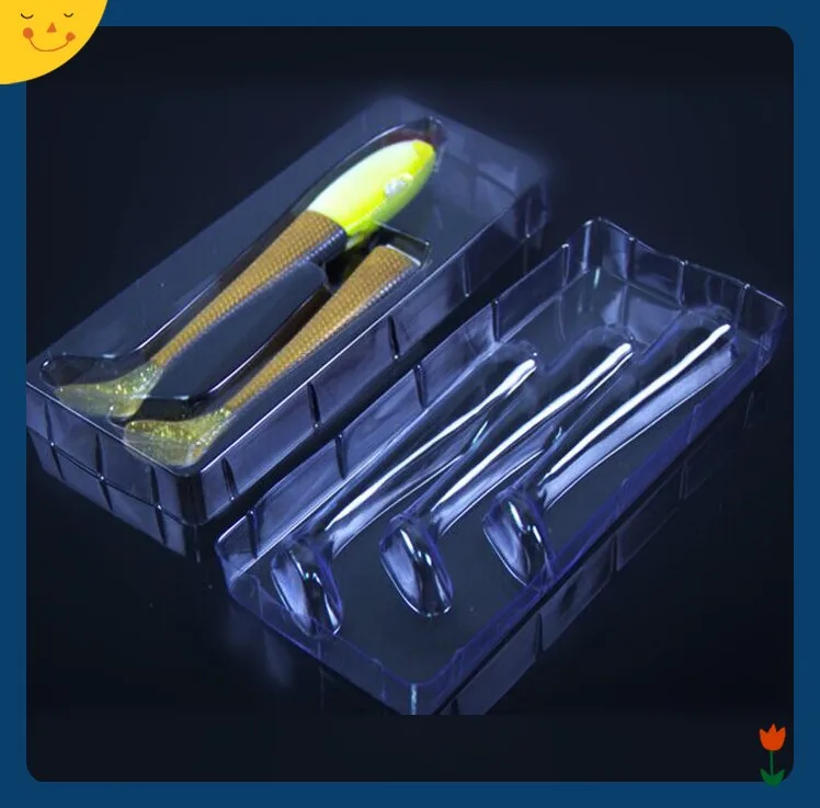 Custom Clear Plastic Fishing Lure Accessories Saltwater Soft Plastic