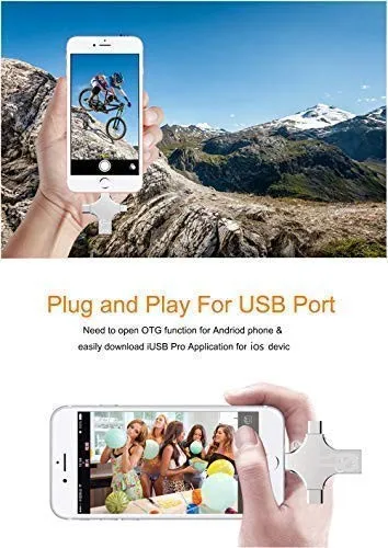 4 in 1 Flash Drive Compatible iPhone &Ipad Samsung Galaxy,LG,Google Pixel,Hua Wei and Android Phones Type C Devices - ANKUX.COM