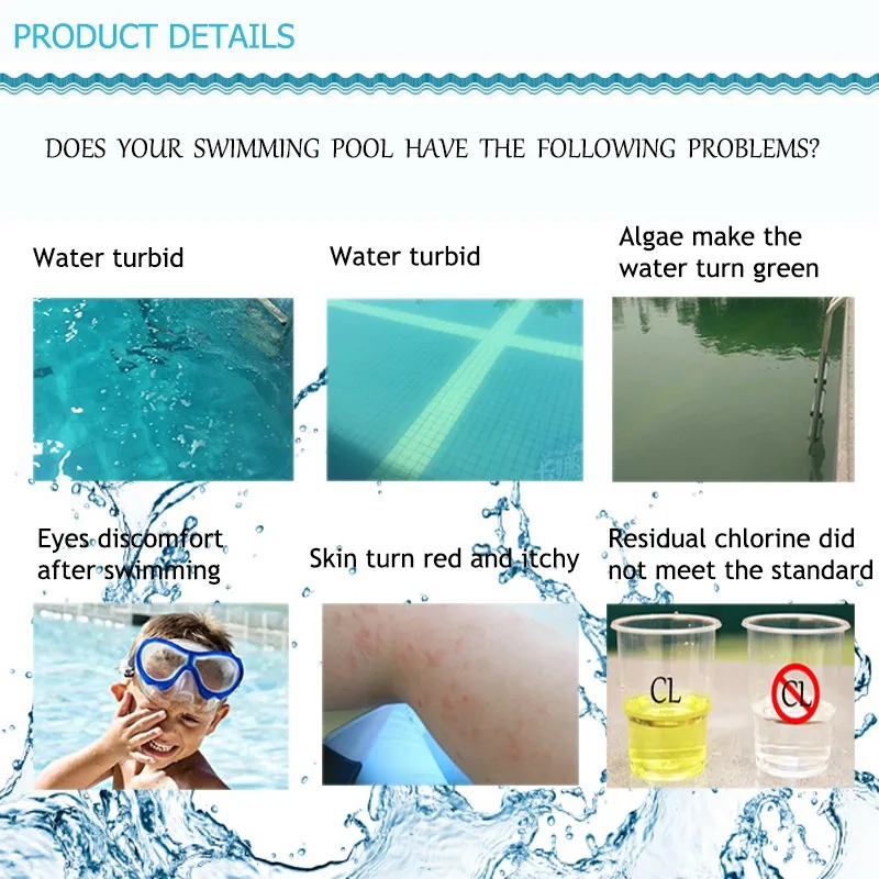 Wholesale Water Treatment Swimming Pool Chemical White Chlorine 90% Powder