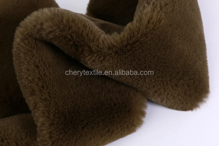 long pile imitation rabbit fur fabric
