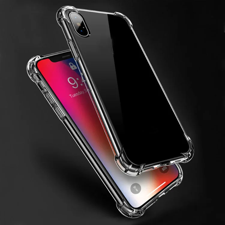 1.5mm Thicken High Quality Transparent TPU Phone Case Mobile Phone Case For Iphone X 7 8 Plus