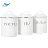 hot selling kitchen metal food storage canister coffee bean jar