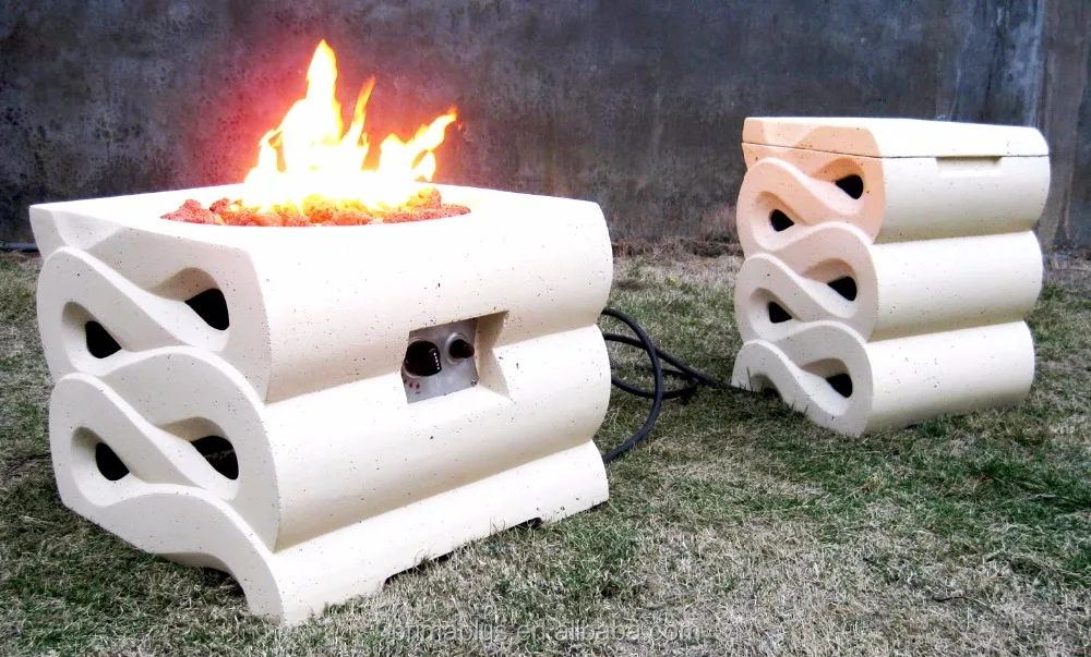 2016 nouveau extérieure mgo feu chauffe et cheminée avec firetable ... Cheminée Exterieure Créatif