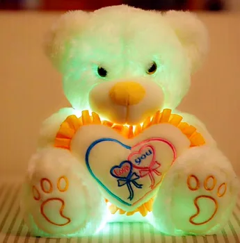 glowing teddy bear