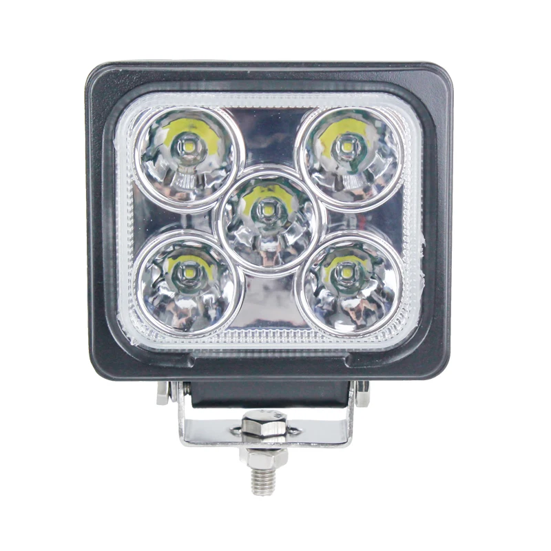 Factory price 5inch 50W (5pcs *10W Crees Chip) Square LED work light for Truck Tractor heavy Vehicle