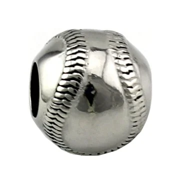 baseball steel charm wholesale stainless custom larger