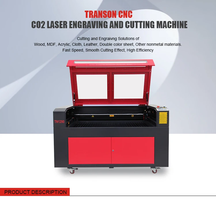 factory supply CO2 cnc rotary laser Reci Laser tube 100w 80w 60w co2 laser engraver cutter machine with DSP Control System