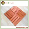 Antislip Pine Wood Decking Tile With Plastic Base