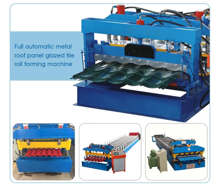  metal colored roof panel glazed tile making machine