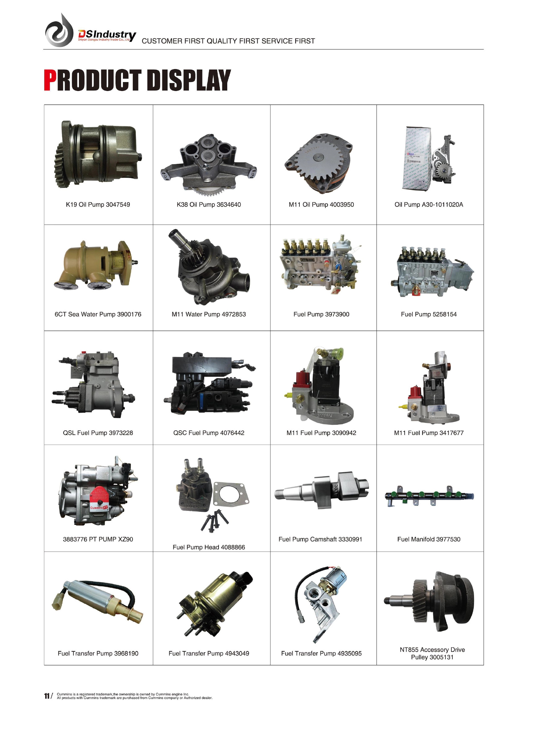 Fuel Injection Pump Engine Parts 5264248 Isf3.8 Fuel Pump Buy Fuel