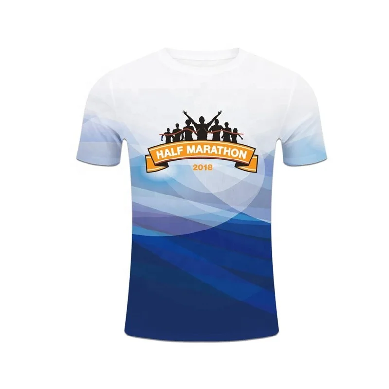 Wholesale Mesh Polyester Sublimation Custom T Shirts For Marathon - Buy ...
