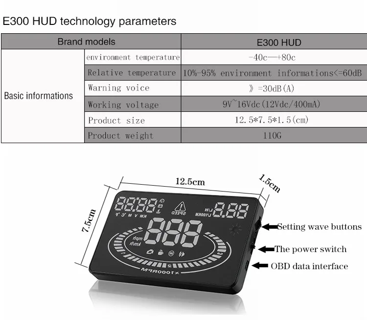 Tire Size Meaning >> E300 Car Hud Tractor Car Accessories Head Up Display For 2016 New Year Obd 2 Speed Warning ... Tire Size Meaning >> E300 Car Hud Tractor Car Accessories Head Up Display For 2016 New Year Obd 2 Speed Warning ...