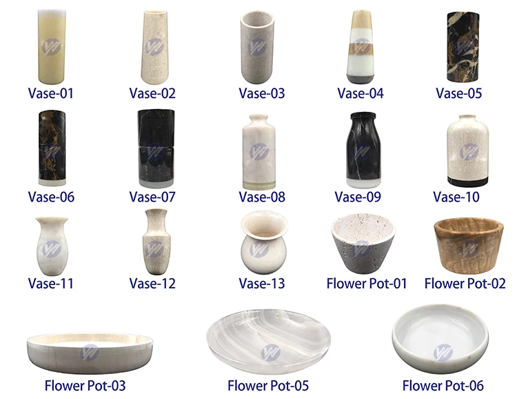 Wave Pattern White Marble Base Single Flower Vase/ Vase For Plant Buy