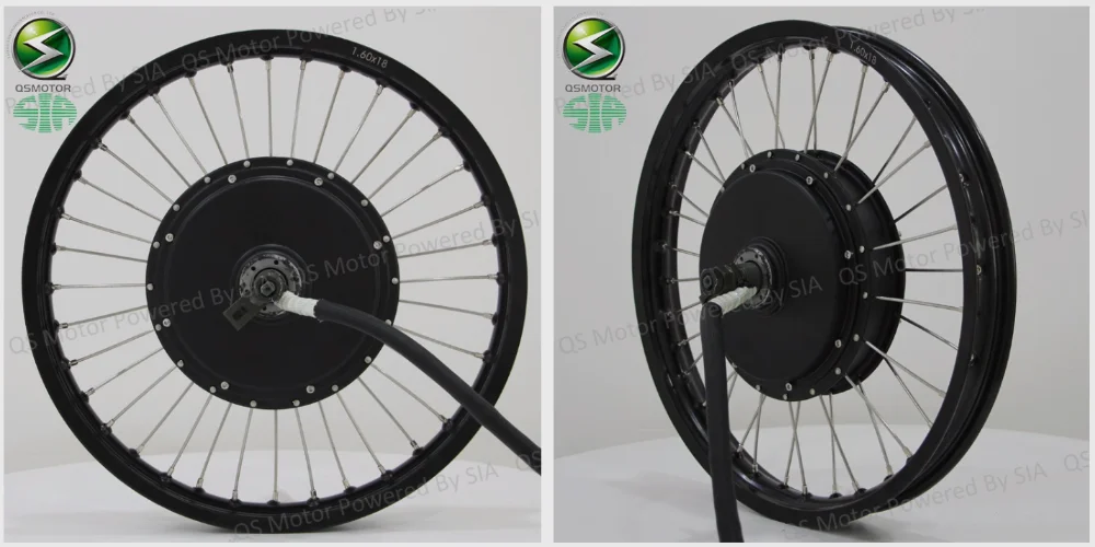 Qs Front & Rear Moped Wheel Rim Assembly Set For Electric Bike