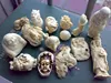 Fossil statues mammoth netsukes
