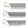 Polyurethane Ornaments High Density interior wall panel decoration PU golden ceramic border line