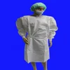 Impervious Gowns, Fluid Resistant, Heavy Barrier Protection, Knitted Cuffs, Regular/Med Size, Blue Color