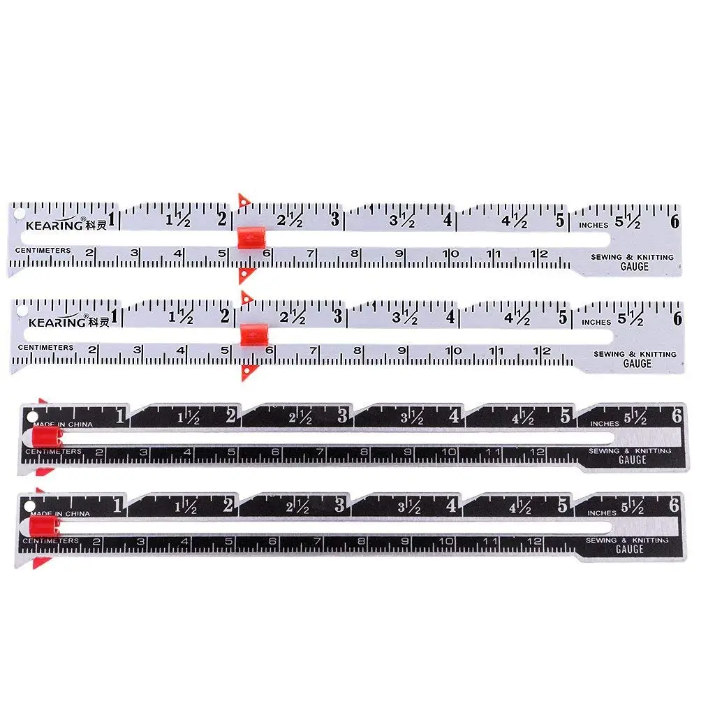 Metal Measuring Gauge Quilting Ruler Template Hand Quilting Sewing Seam Measuring Gauge Professional Sewing Tool Accessory Sewing Ruler