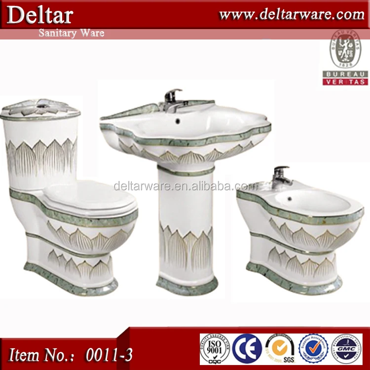 Sanitary Ware Gold Ceramic Toilet Two Piece Toilet Sanitary Ware Price 