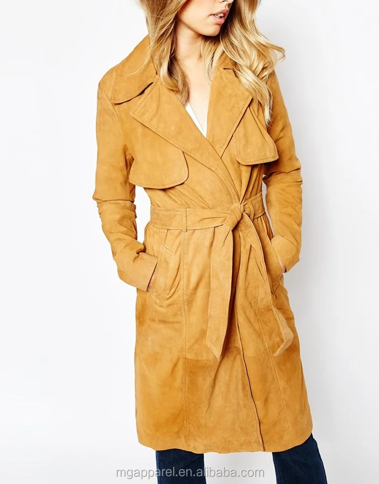 2015 Mode Winter Kleding 100% Suède Stof Vrouwen Winter Nieuwe Collectie Winter Suède Jas 100% Suède Stof Dames