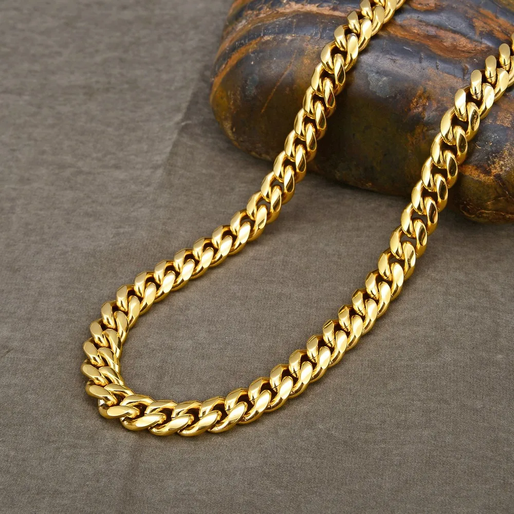 22 Inch Stainless Steel Jewelry Factory Men Gold Chain Necklace - Buy ...