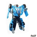 8CM Safety PVC Children DIY Transformation Robot Car Action Figures Toy Movie Original Kids Juguetes 6Style