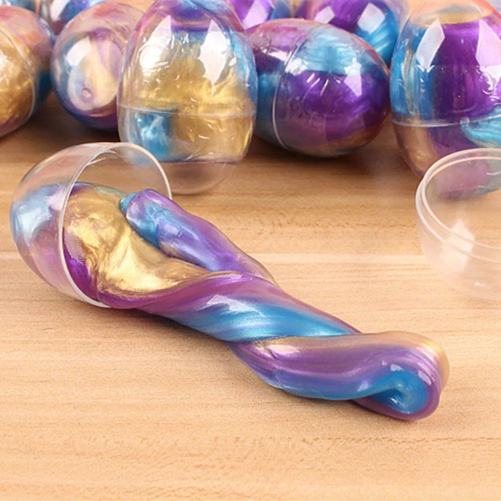 6 Pack Of Easter Egg Kit, With 2 Butter Slime And 2 Crystal
